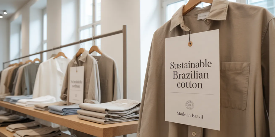 Do campo brasileiro às vitrines europeias: o algodão nacional pode ser protagonista da nova fase da moda de exportação.